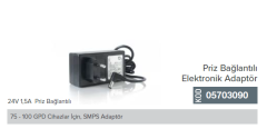 Arıtma Cihazlarında 75-100 Gpd için SMPS 24V 1.5A  Priz Bağlantılı Adaptör