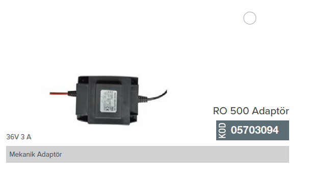 Endüstriyel Tip  RO 500 Arıtma Cihazlarında 36V 3A  Adaptör