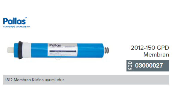 Pallas Marka 2012-RO  150 Gpd Membran