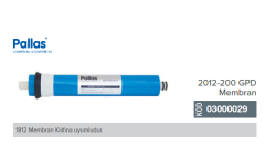 Pallas Marka 2012-RO  200 Gpd  Membran