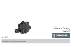 Yüksek Basınç Switch 1/4'' NPT   05705015