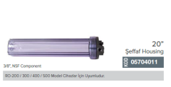 20'' Şeffaf Housing, 3/8'' NSF Component_05704011