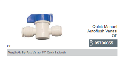 1/4'' Quick Manuel Auto Flush Vanası QF _ 05706055