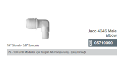 1/4'' Sıkmalı - 3/8'' Somunlu Jaco 4046 Male Elbow _ 05719090