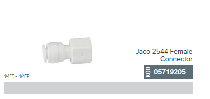 1/4'' T - 1/4'' P Jaco 2544 Female Connector _ 05719205